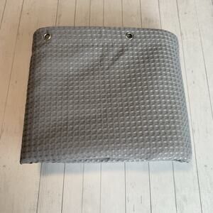 Dynamene Gray Waffle Weave Shower Curtain 72x72 Grommet 100% Polyester